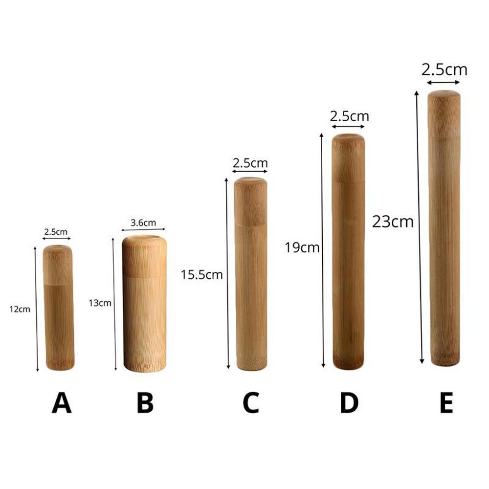 Eco-friendly Round Bottle With Lid Bamboo Holder Tea Canister Organizer Container Storage Box