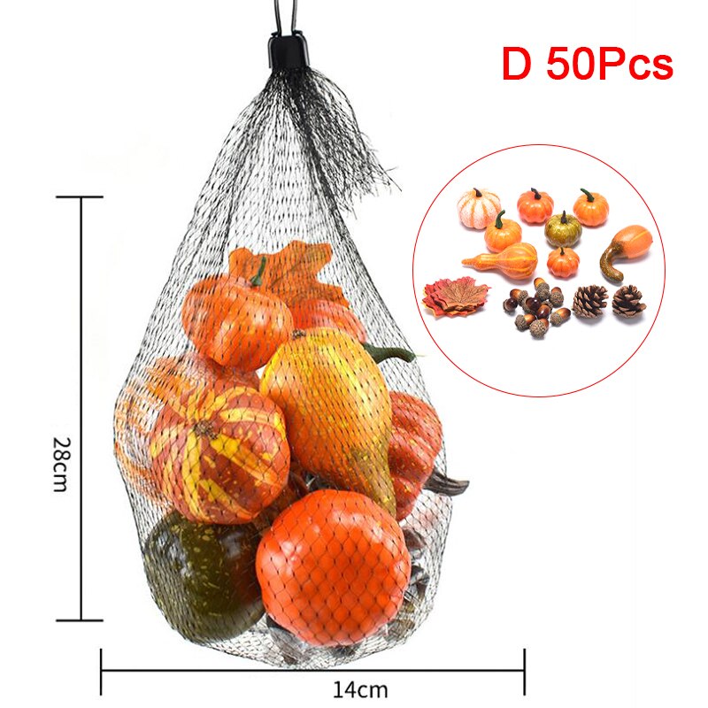 Halloween kunstige græskar ahorn fyr kegle taksigelse dag hjem fest dekoration diy håndværk hjem fødselsdagsfest bryllup dekoration