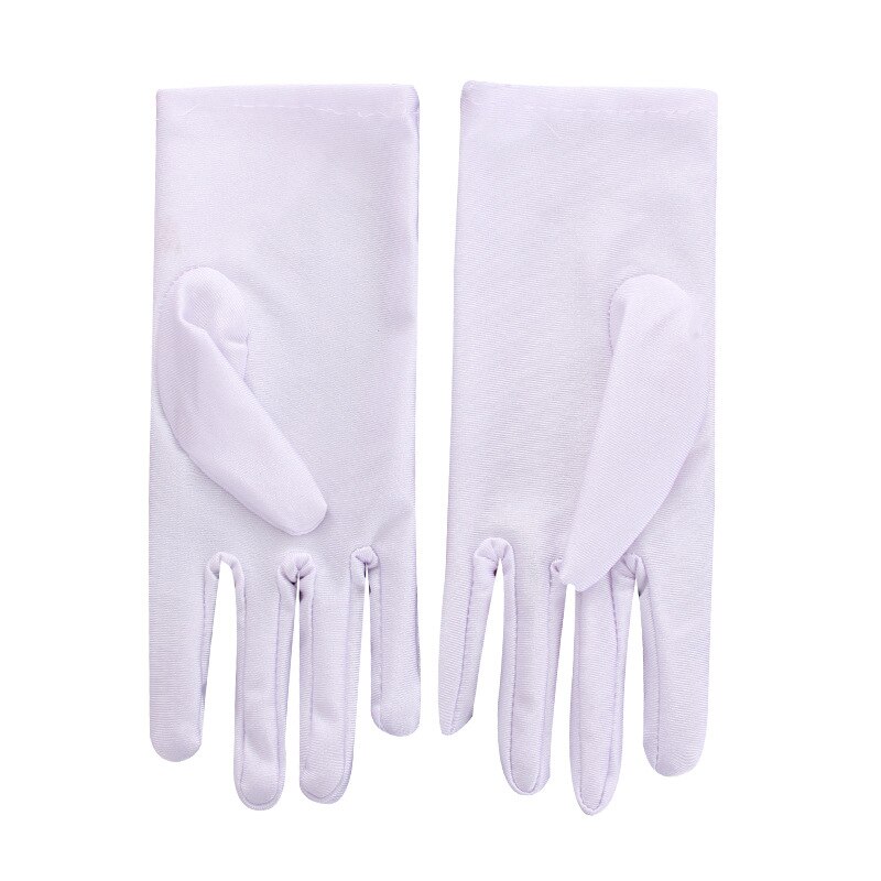 Summer Spandex Gloves Men Women Sunscreen Driving Glove Black Etiquette Thin Stretch Dance Tight White Jewelry Gloves
