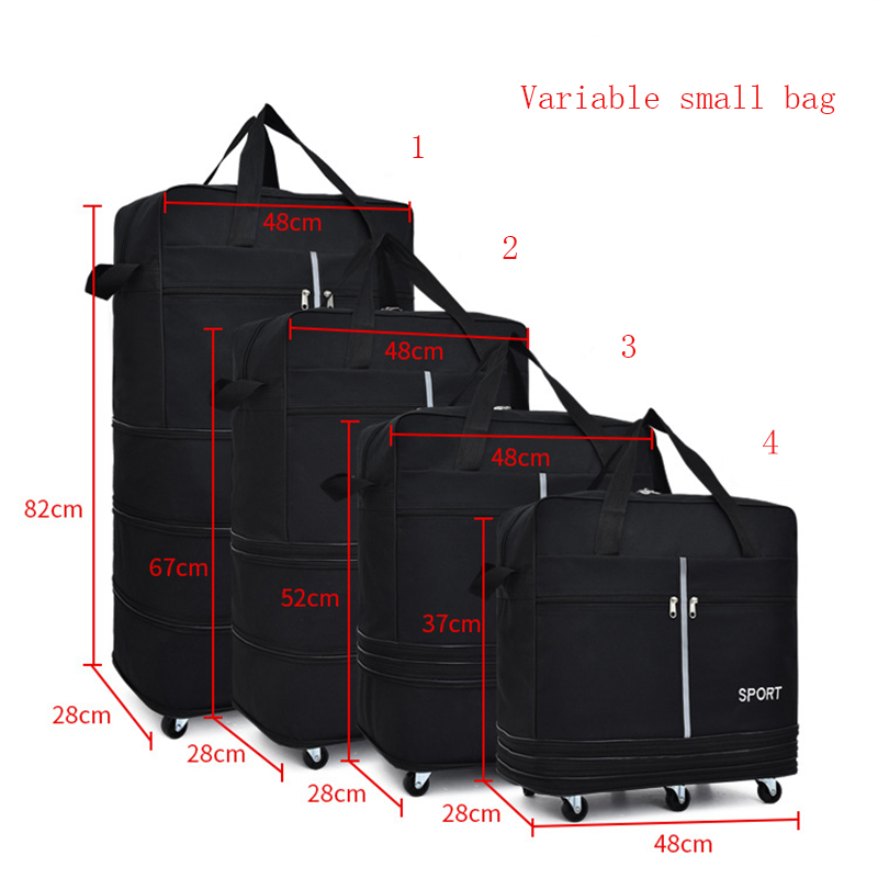 Rejsebagage hjul rejsetaske lufttransport i udlandet rejsetaske bagage universal hjul sammenklappelige mobile tasker