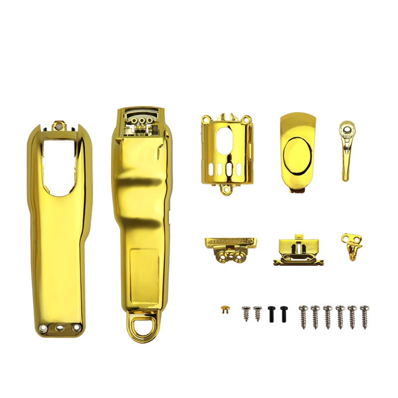 Pour wahl 8148/8591 Clipper modifié coquille tondeuse placage or dégradé couleur supérieure et inférieure couverture moteur couverture accessoires