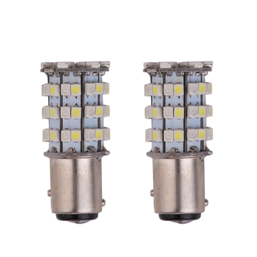 Automobile led brake light S25 1157 60smd spare light bulb automatic turn signal light burst two color bulb white and Yellow 2PC