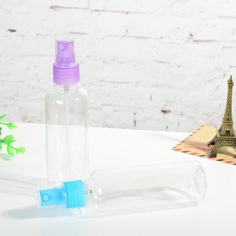Water Spuit Fles 100Ml Transparante Lege Spray Plastic Willekeurige Kleur Lege Cosmetische Mist Water Vernevelaars Voor Alcohol Verstuiver