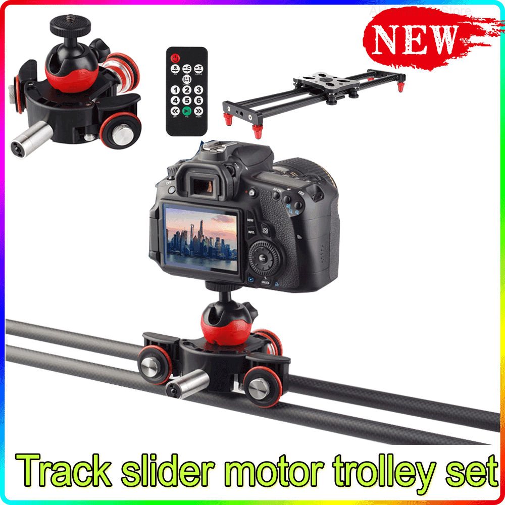 Lensgo Gemotoriseerde Elektrische Slider Afstandsbediening Camera Video Rail Track Slider Motor Dolly Truck Voor Dslr Camera Smartphone Vlog