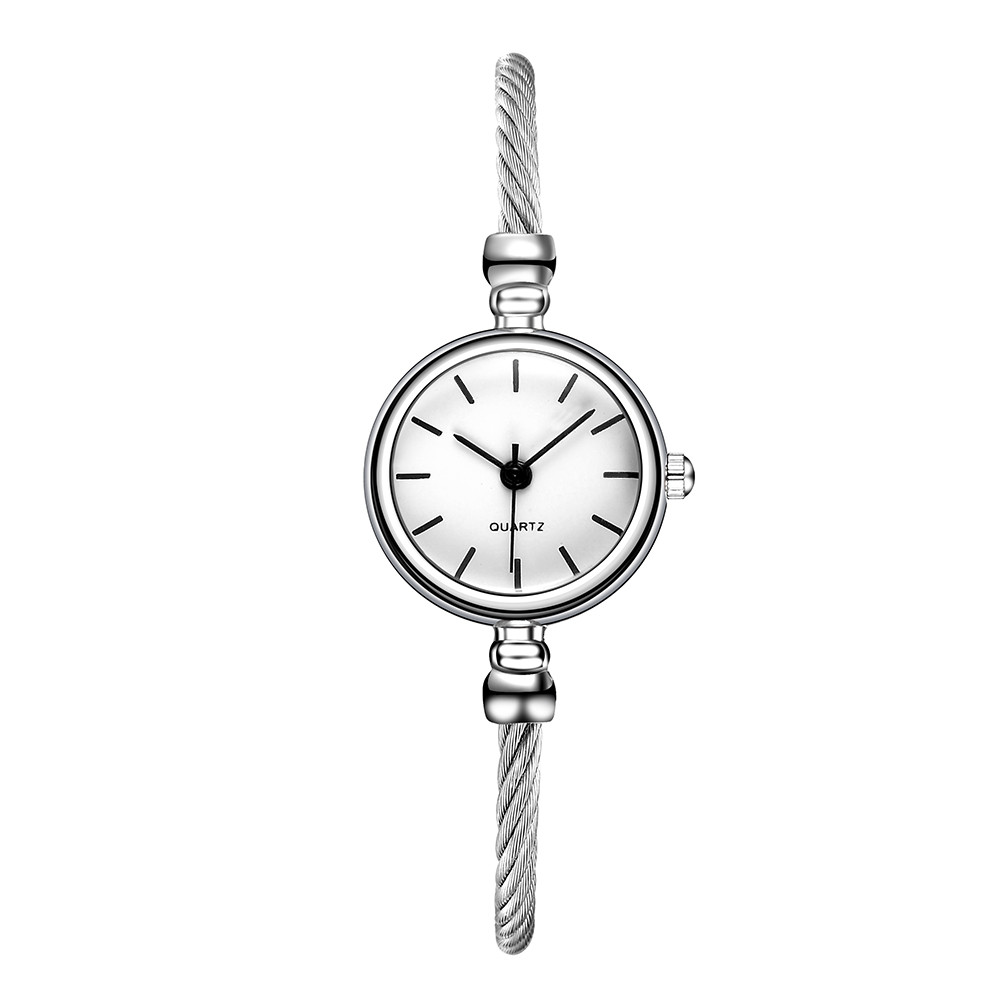Vansvar luksusmærke mode sølv kvinder ure afslappet kvarts rustfrit stål bånd armbåndsur analog armbåndsur  a40: -en