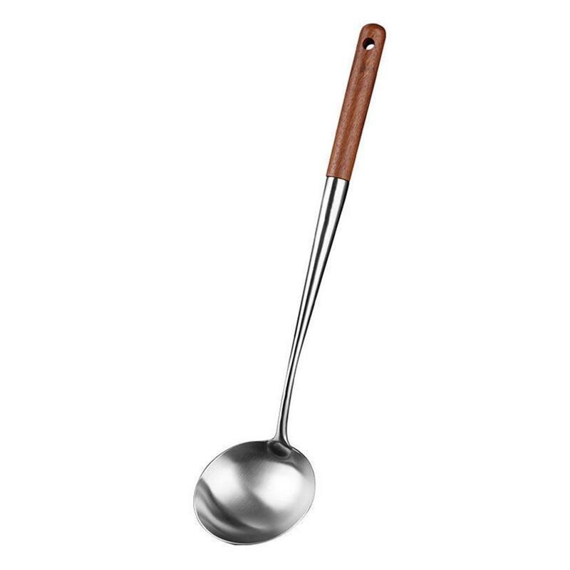 Espátula para Wok y cuchara de 17 pulgadas para cocina, espátula duradera para Wok, espátula para Wok, utensilios de cocina: 02