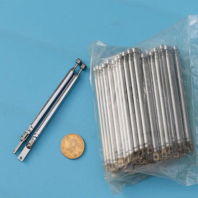 Radio Telescopic Rod Antenna 4 Sections Dielectric Remote Control Alarm Toy Car Aviation Model Airplane Antenna DIY Toy Model