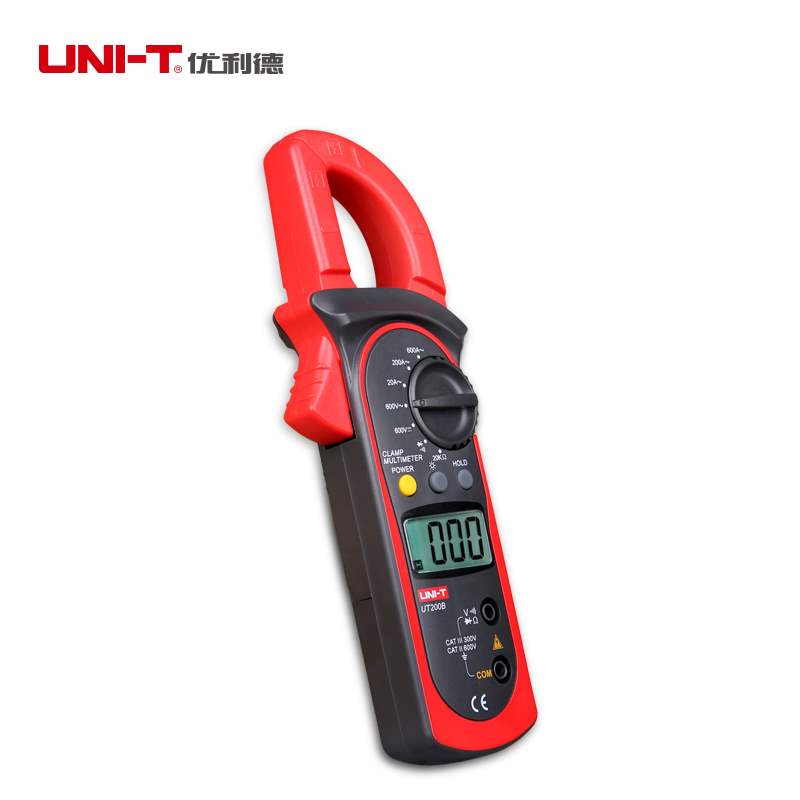 UNI-T UT200B LCD Electrical Backlight 600A AC/DC Voltage AC Current Resistance Digital Clamp Meters