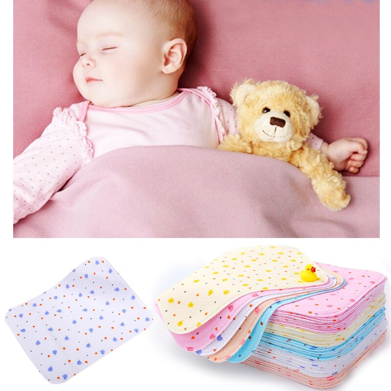 Bébé coton couche-culotte feuille Urine matelas à langer dessin animé réutilisable infantile literie Nappy Burp matelas matelas à langer soins de bébé