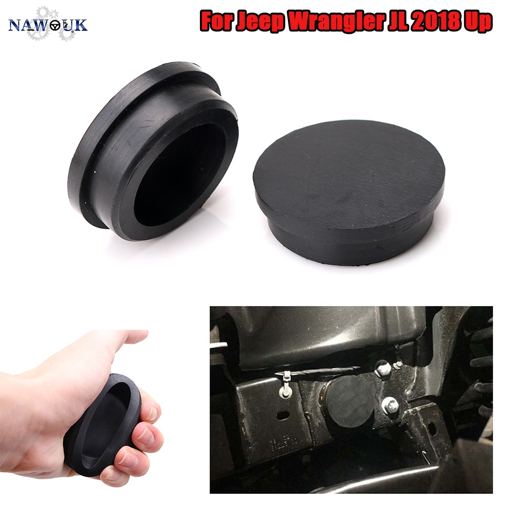 For Jeep Wrangler JL Car Chassis Frame Removable Rubber Dust Plugs Cover Tailgate Rear Door Waterproof Girder Hole