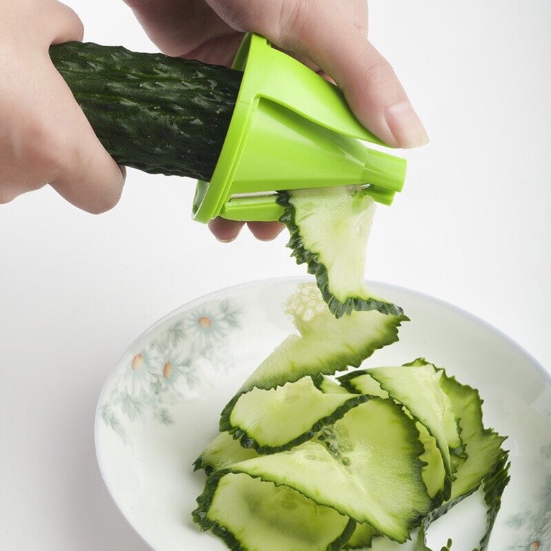 Multifunction Radish Spiral Grater Manual Stainless Steel Spiral Cutter Kichen Accessories