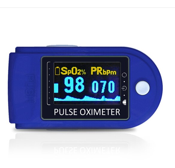 Bærbart fingertupp oksymeter monitor blod oksygenmetning pulsoksymeter hjertefrekvens spo 2 pulsoksymeter uten batterier: Default Title