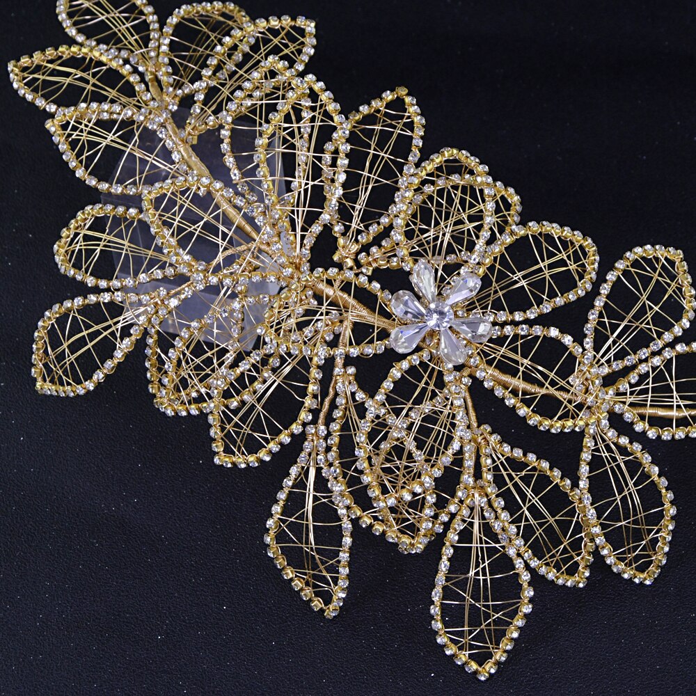 Trixy SH256-G ouro diamante cinto strass cinto cintilante para vestidos de casamento cinto champanhe ouro das mulheres ouro frisado cinto