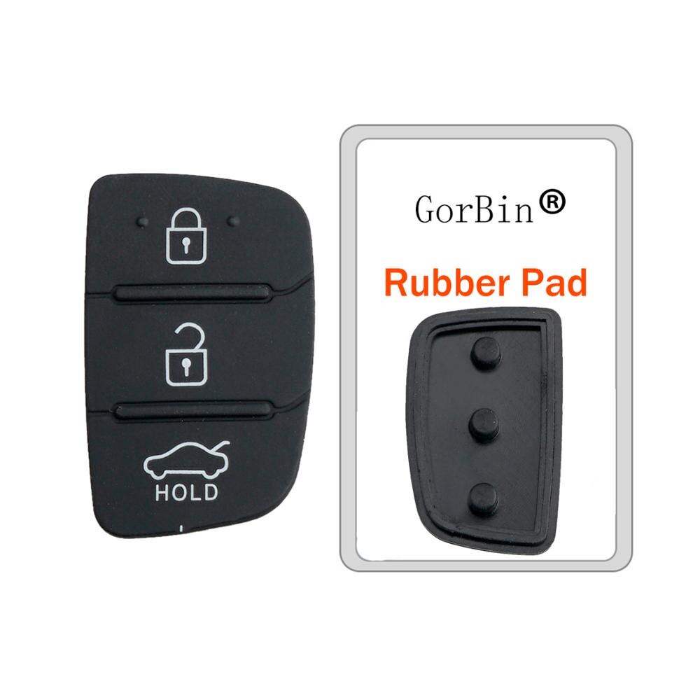 Gorbin Auto-onderdelen Vervanging 3 Button Rubber Silica Key Case Pad Voor Hyundai Santa Fe (ix45) flip Auto Sleutel Cover