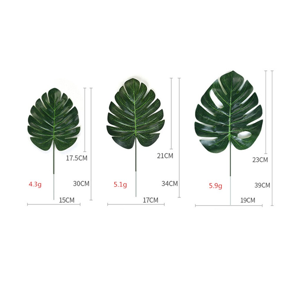 12pcs Table Mats Artificial Leaf Table Mat Placemat Simulation Plant Leaves for Hawaiian Tropical Jungle Home Table Decoration