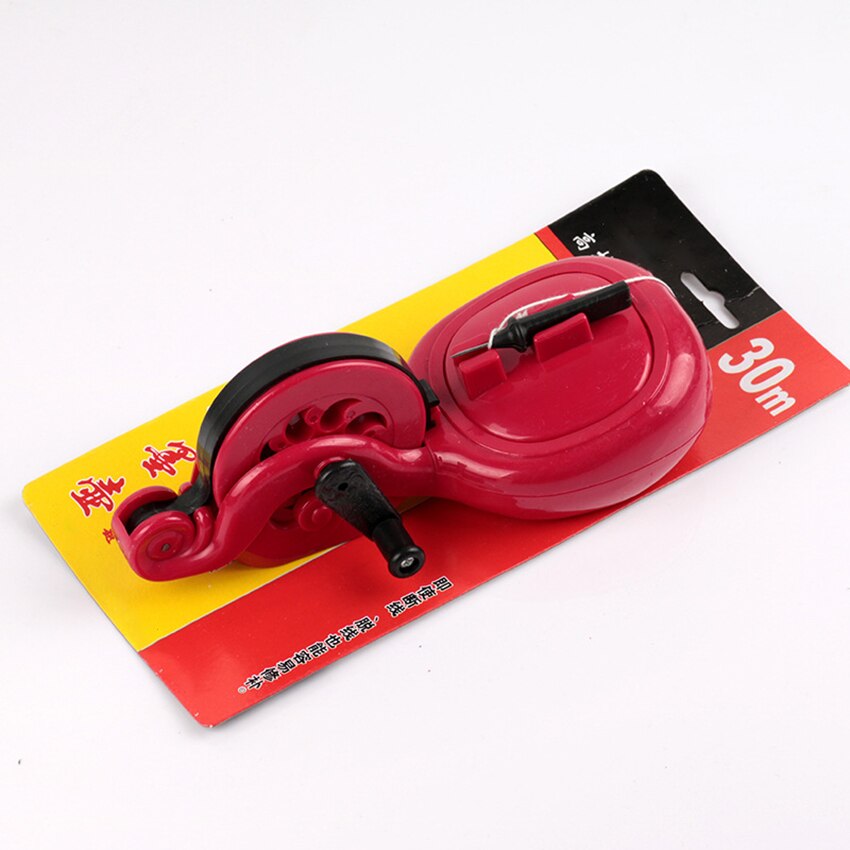 Heavy Duty Chalk Line Reel, 30M Line, Manual Roll Ink Fountain Marking Tool Cartridge Woodworking Line Drawing Tool