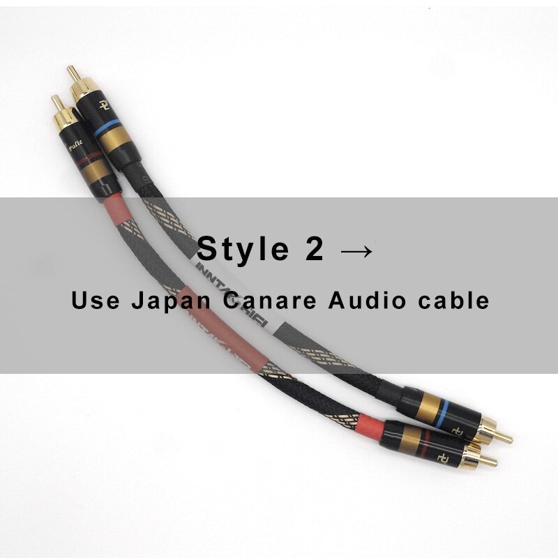 2Pcs/Pair 4N-OFC Audio Grade RCA Cable Male RCA to RCA HIFI Audio Cable For Amplifier DAC TV / 0.2M- 5M NO1013: Style 2 / 0.5m