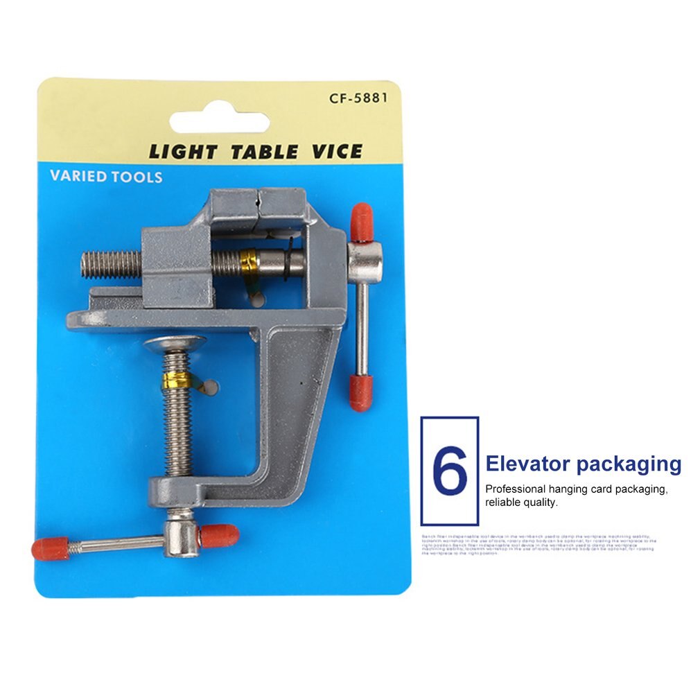35Mm Aluminium Tafel Bench Clamp Vise Mini Bankschroef Tafel Schroef Bankschroef Voor Diy Craft Mold Vaste Reparatie tool: Default Title