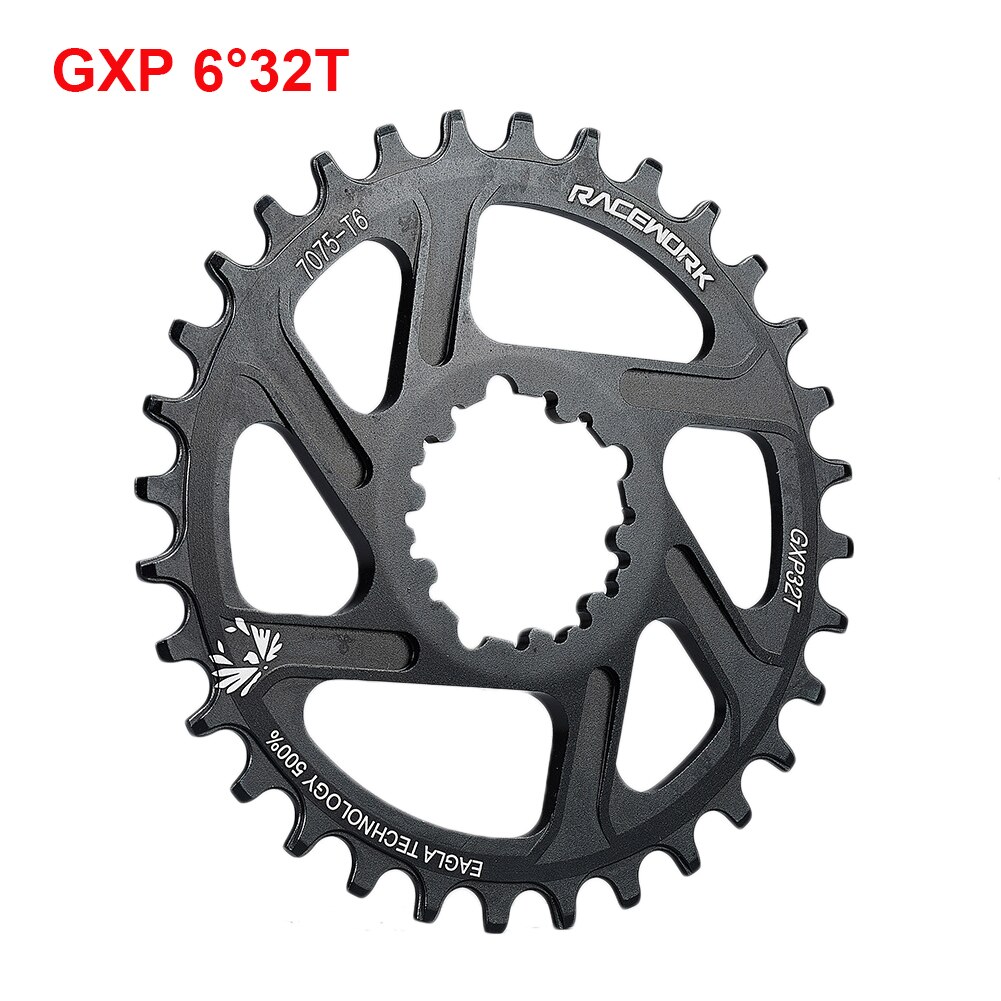 Fiets Kettingblad Direct Mount Single Speed 3Mm/6Mm Offset 32T/34T/36T/38T Fiets Chain Ring Voor Sram 11/12S Nx Xx Xo Gx GXP11: 6mm 32T