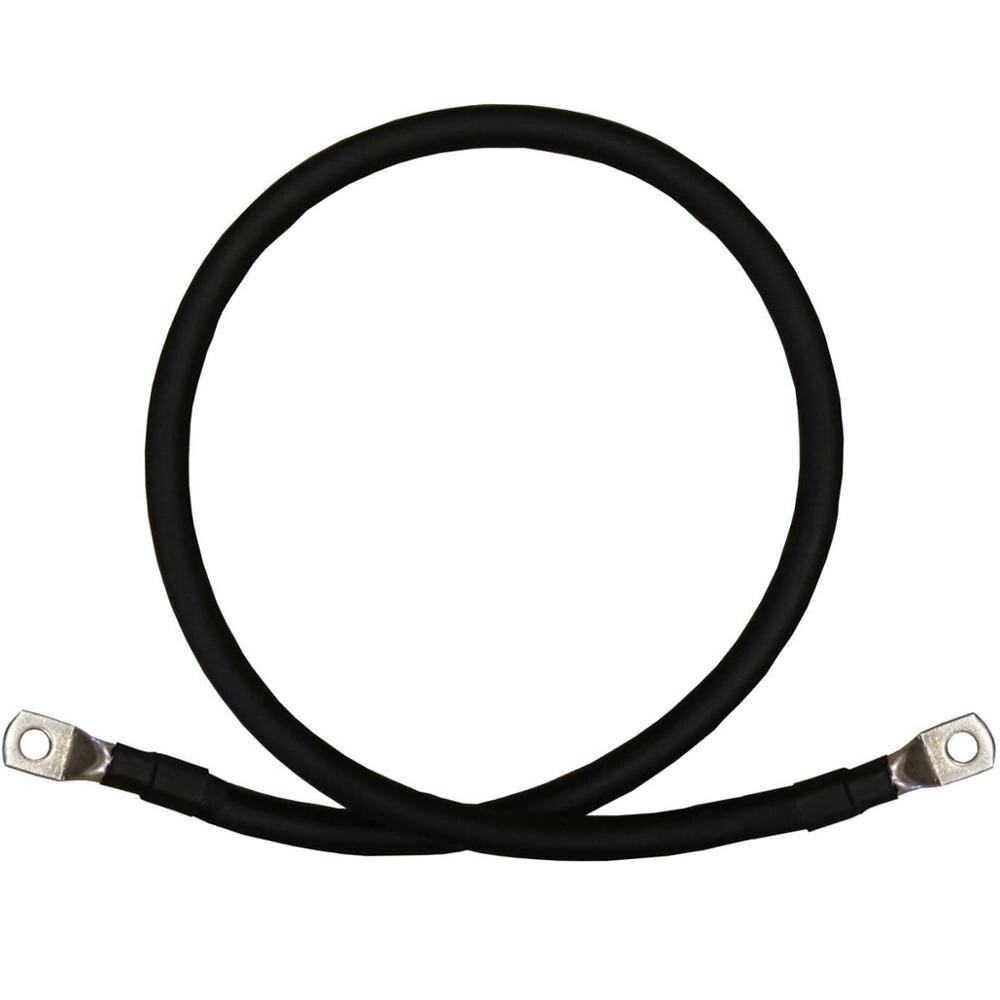 Câbles de l'onduleur de batterie en cuivre pur, calibre 4 AWG, rouge + noir, pour installation solaire, camping-Car, voiture, bateau, 1 ft. 2 ft
