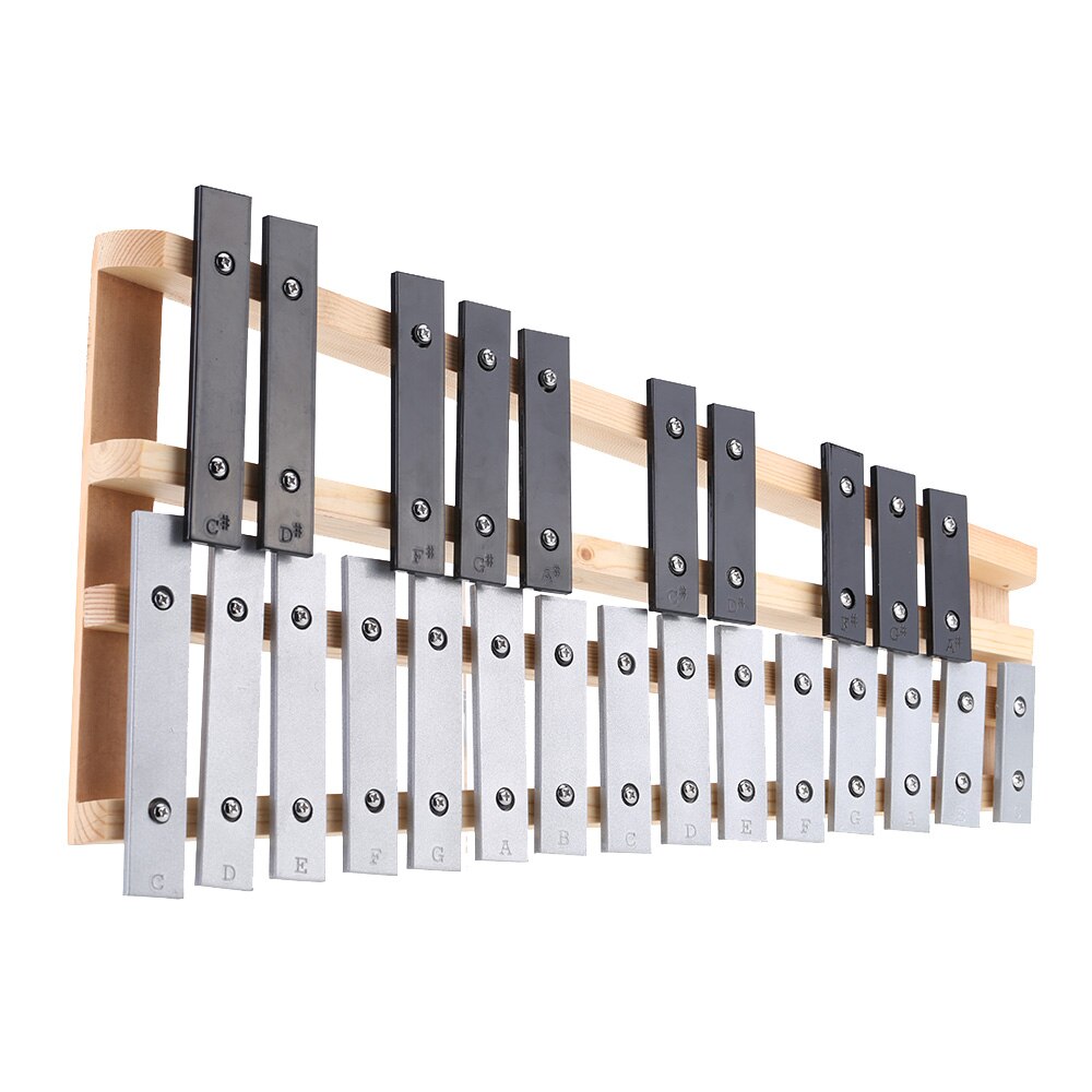 25 Note Glockenspiel Xylofoon Educatief Musical Slaginstrument Met Draagtas