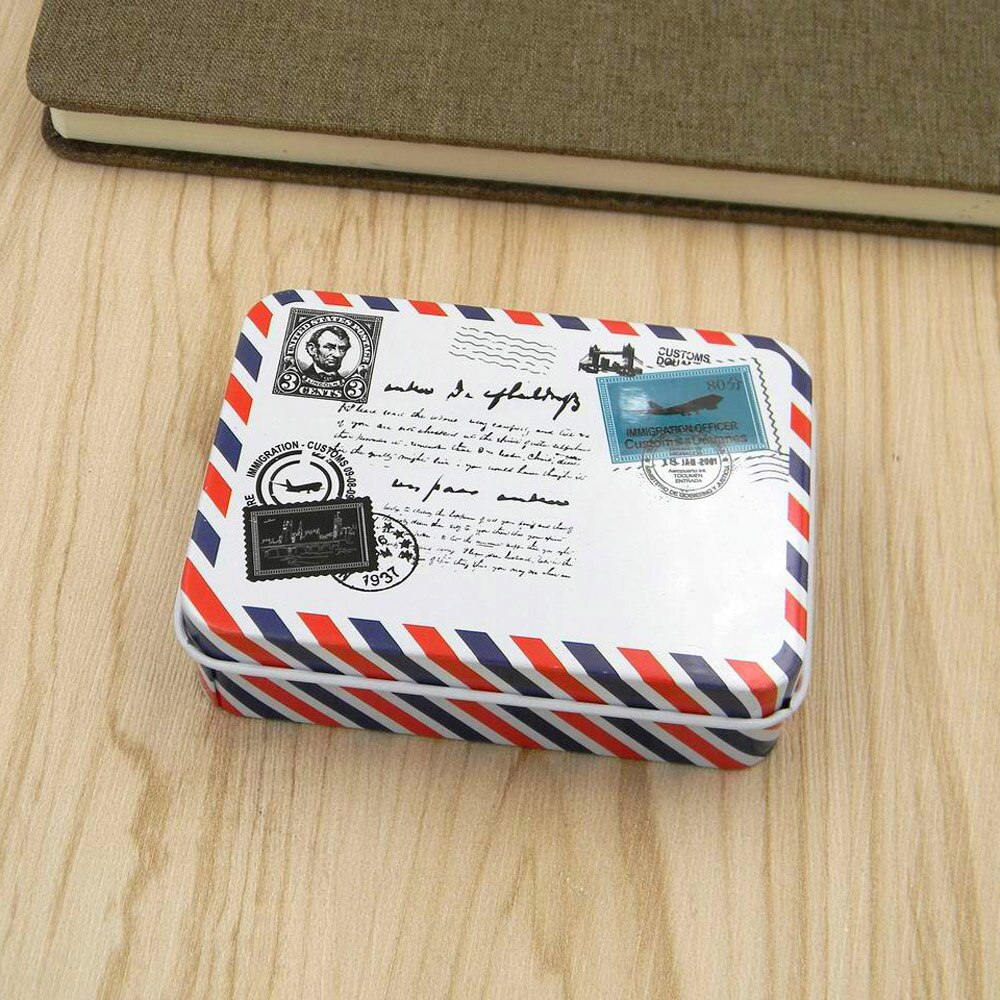1pc Horses mouth Tin box Rectangular Storage card pen INK NIB box: A3