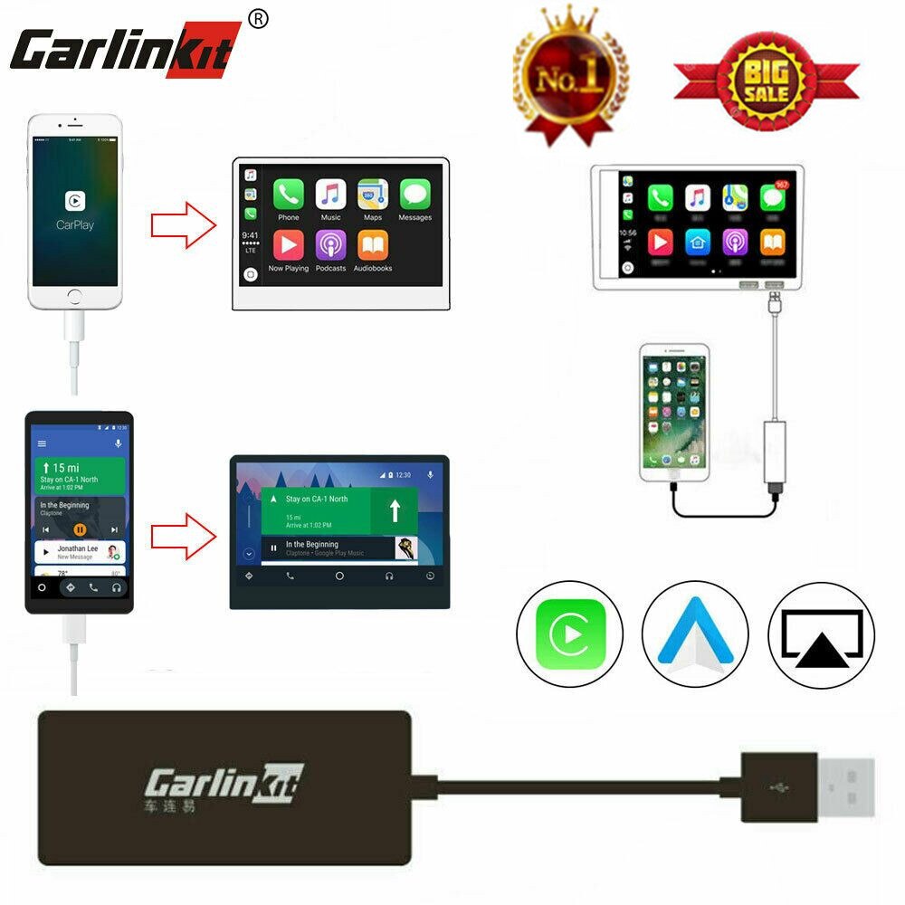 Carlinkit smart link apple carplay dongle til android navigationsafspiller mini usb carplay stick stemmestyring