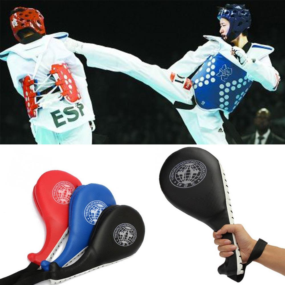 Almohadilla de entrenamiento de Taekwondo y Taekwondo, almohadillas para patadas, punzonado, objetivos de Taekwondo, almohadilla de Diana, pala de mano de paleta