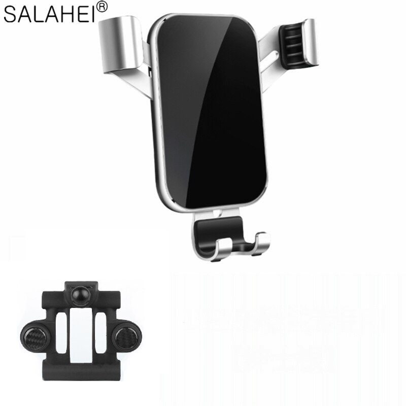 GPS Car Phone Holder Mobile Phone Holder Stand For Alfa Romeo Giulia 17-20 Air Vent Mount Cell Phone Support in Car Phone Stand: Silver