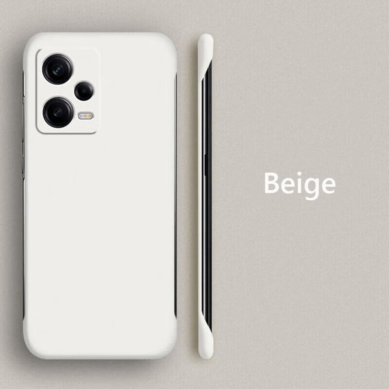 Ramlöst, smalt, matt, hårt pc-bakstycke till xiaomi redmi note 12 pro plus turbo note 12 pro plus +5g, stötsäkert fodral: Bomull / Citron gul