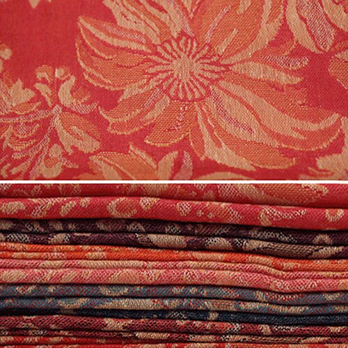 Kvinders retro etniske stil blomstermønster kvaster lang varm vinter forår rejse sjal pashmina tørklæde stor