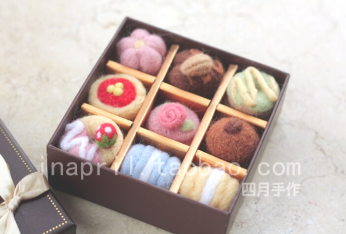Kit de agujas de punto para lana, fieltro, aguja de fieltro, caja de artesanal, hecho a mano: Gift box 1