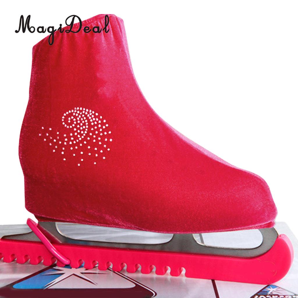 MagiDeal Velvet Ice Skate Boot Covers Guard Protector for Figure Skating