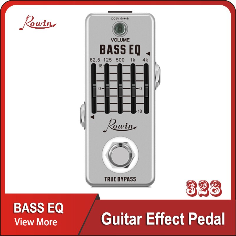 Rowin lef -317b guitar bas eq pedal effekt justere tonen for at opnå den ønskede effekt