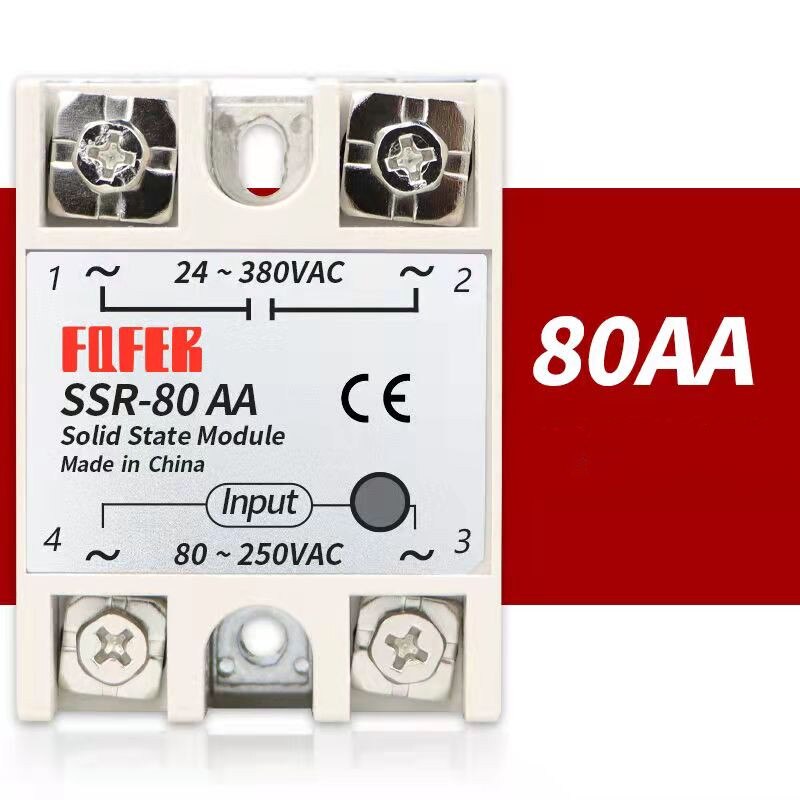 SSR-10AA SSR-25AA SSR-40AA 10A 25A 40A Solid State Relais Module 80-250V Ingang Ac 24-380V ac Output: SSR-80AA