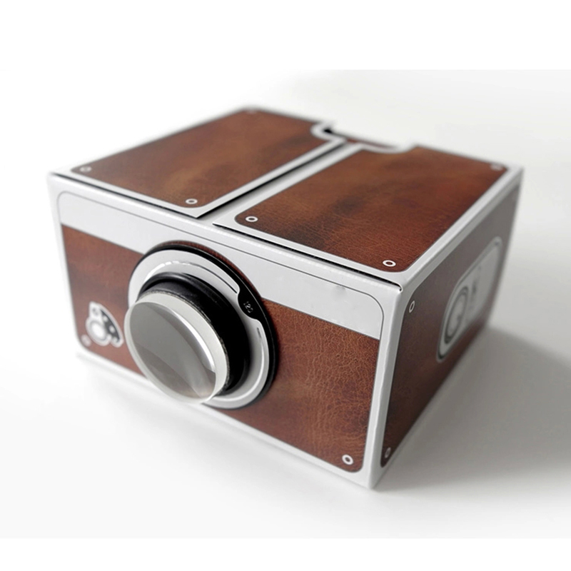 Portable DIY Retro Cardboard Projector Mini Projector Eco-Friendly Lightweight Mobile Phone Cinema Theater Support