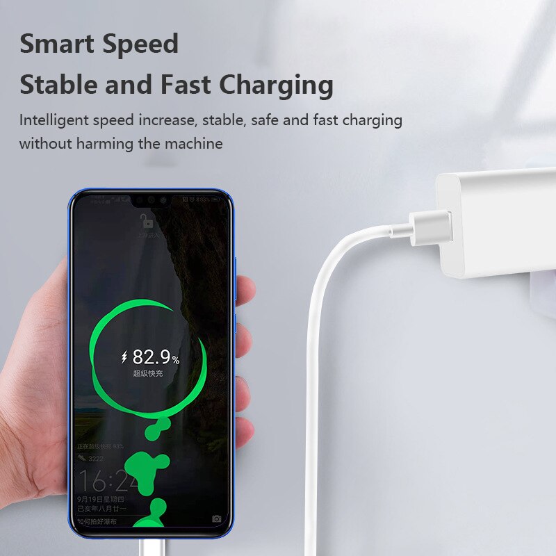 Original Huawei Supercharge Fast Charger Max 40W 10V/4A 5V/4A With 5A Cable For Huawei P30 P40 Nova 5 Pro Mate 30 20 Pro Magic 2