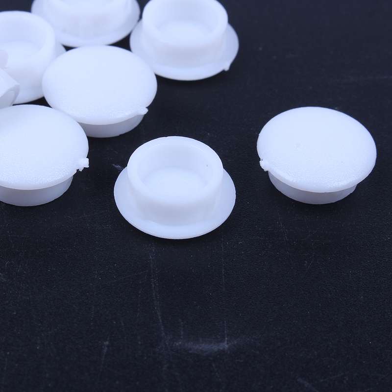 Blanking End Caps 10mm Dia Plastic Round Tubing Tube Inserts 10 Pcs