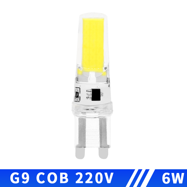 Mini bombilla LED de 12V, CA/CC, 220V, E14, 3W, 6W, 9W, ángulo de haz Dimable, reemplazo de halógeno para luces de araña de cristal, G4, G9, 10 piezas: Blanco / Amarillo limón