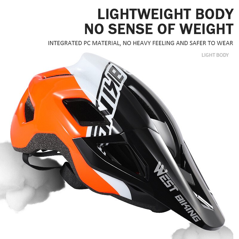 WEST BIKING-casco de ciclismo portátil EPS moldeado integralmente, Protección deportiva, ultraligero, accesorios para bicicleta