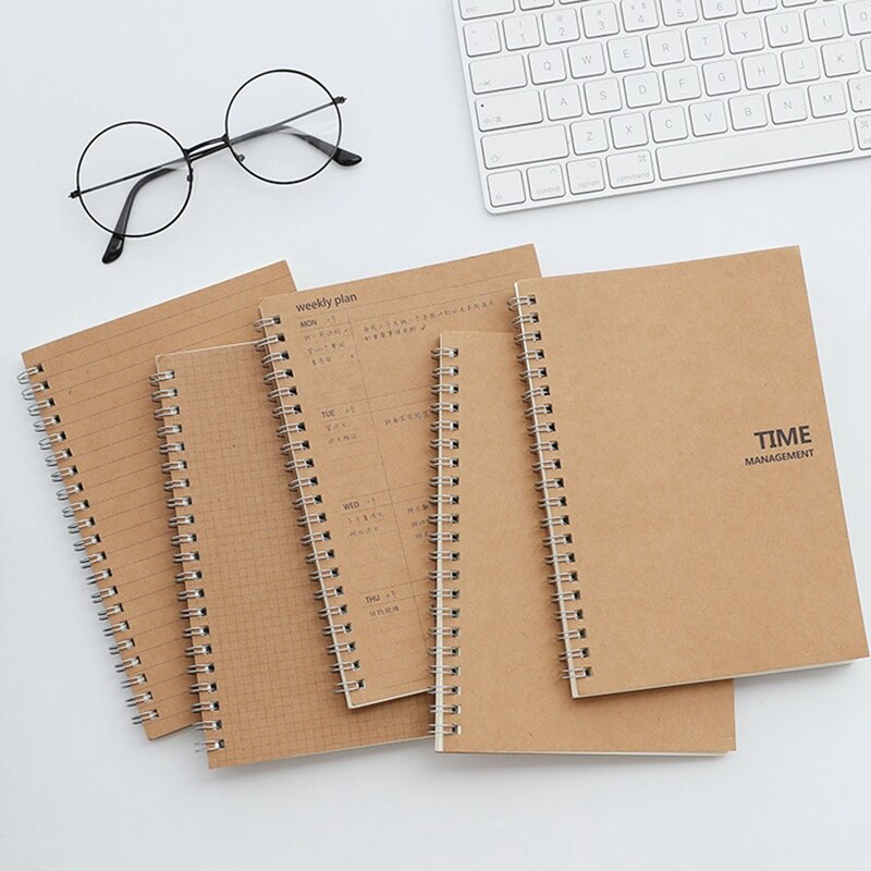 Daily Weekly Monthly Planner Spiral Notebook Time Memo important to-do list Organizer Agenda Office Schedule Stationary