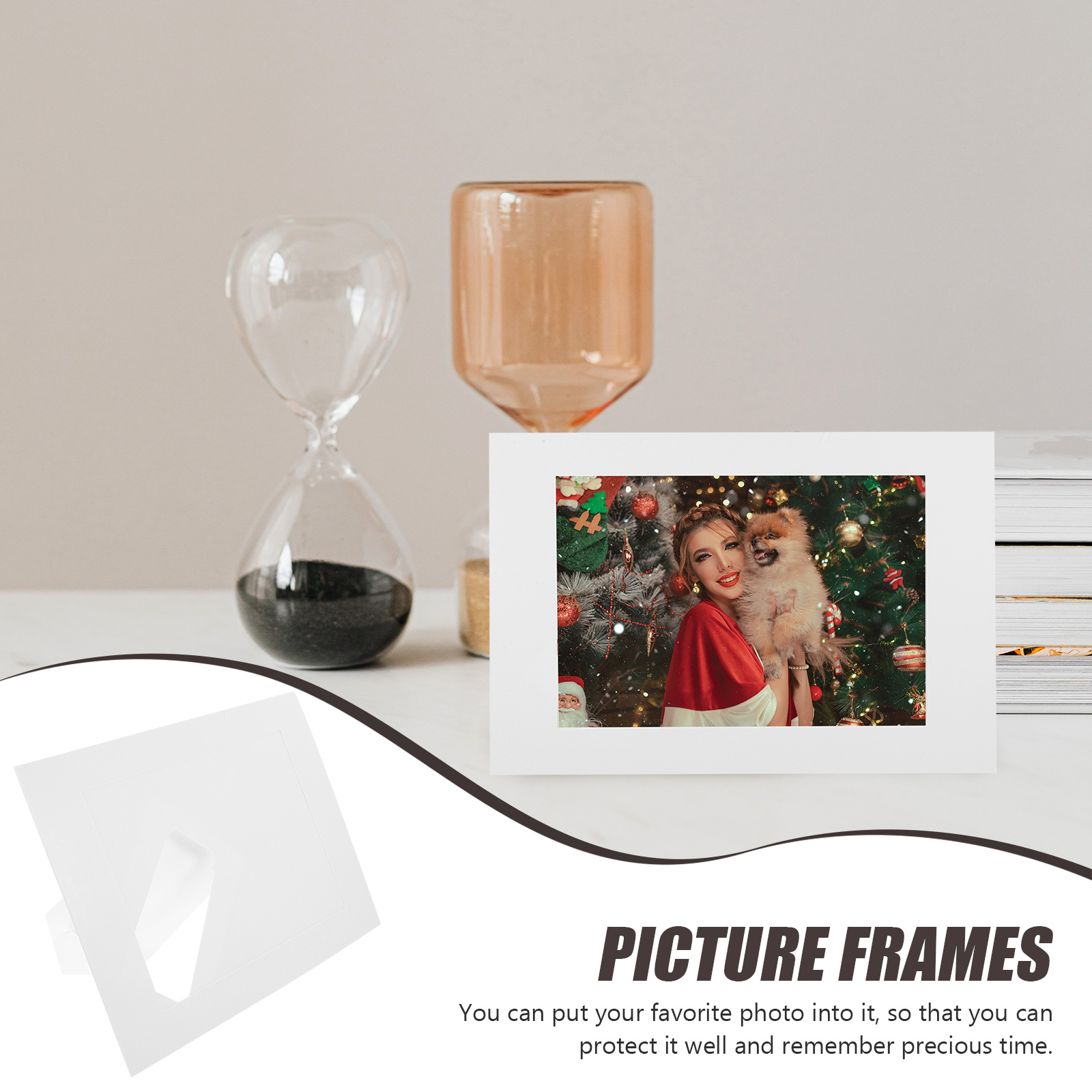 10 Pcs Diy Picture Frame Photo Frames Blank Paper Home Decor Tabletop Display Frames Bedroom Living Room