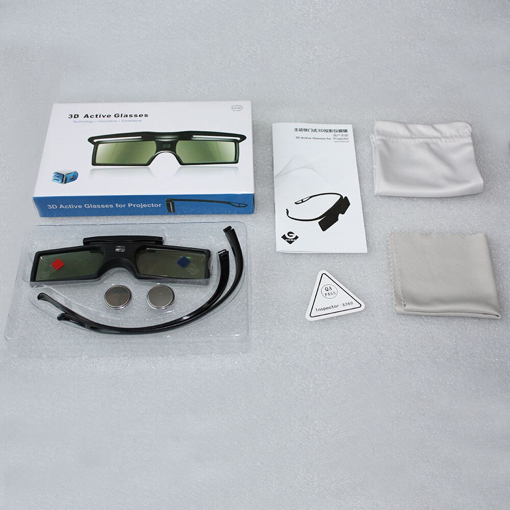 Obturateur 3D lunettes G15-DLP 3D obturateur actif lunettes 96-144Hz pour LG pour BENQ pour ACER pour SHARP DLP Link 3D projecteur