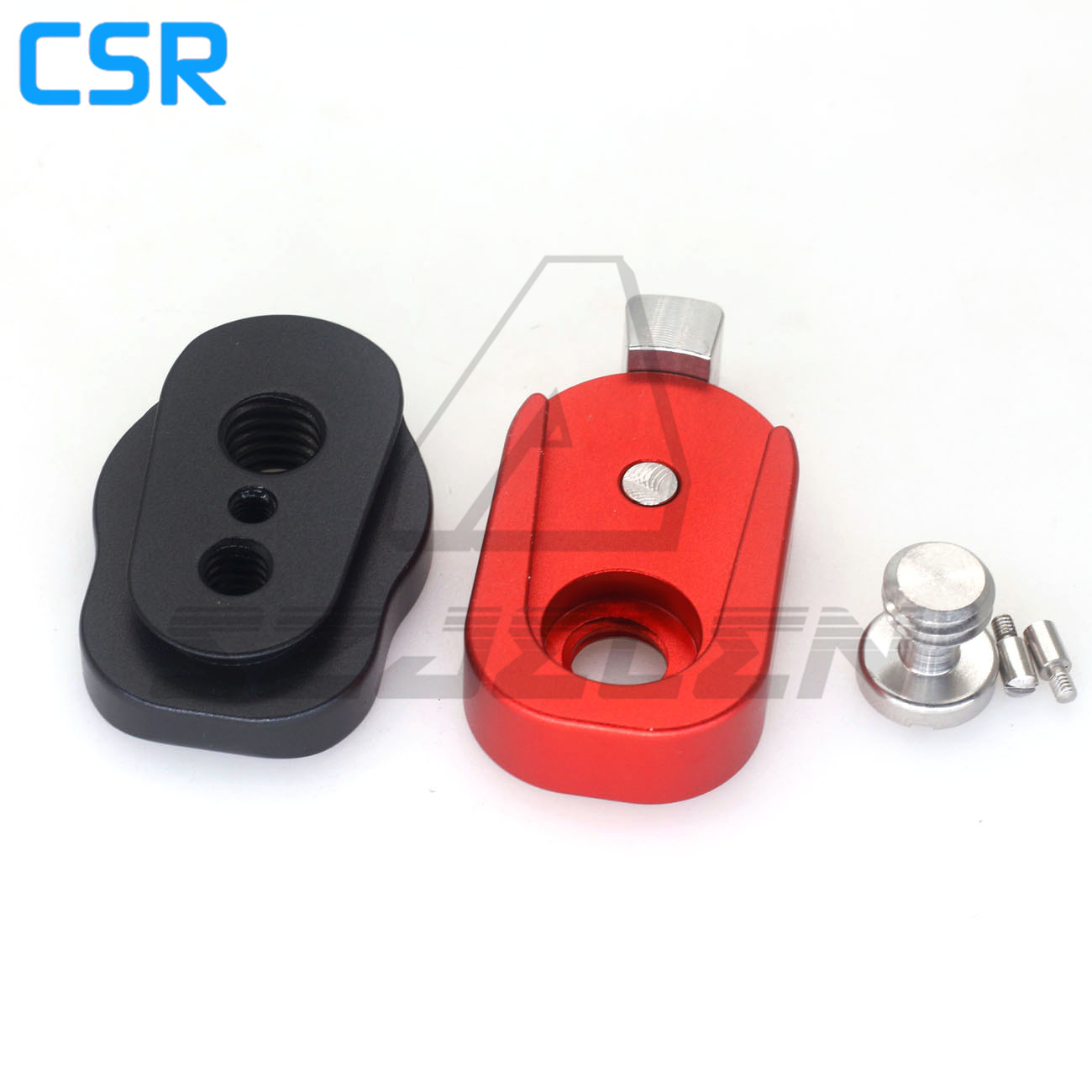 3/8 Screw M3 Locating Pin Mini Field Monitor Quick Release Plate for LCD Monitor Magic Arm LED Light Quick Release Plate: Red