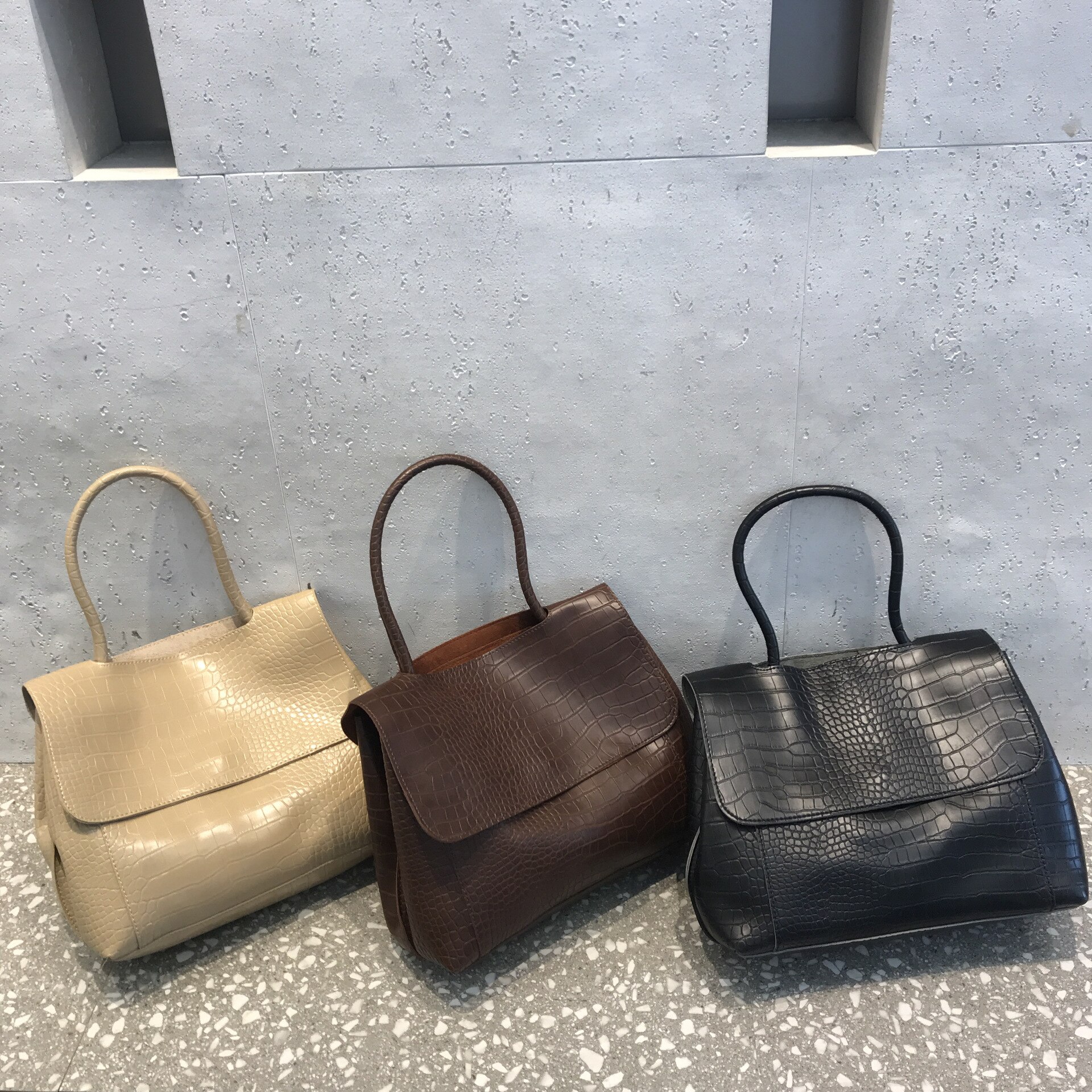 Handtas dames slangenhuid krokodillenprint pu leer groot voor dames messenger bags dames cross body schoudertas
