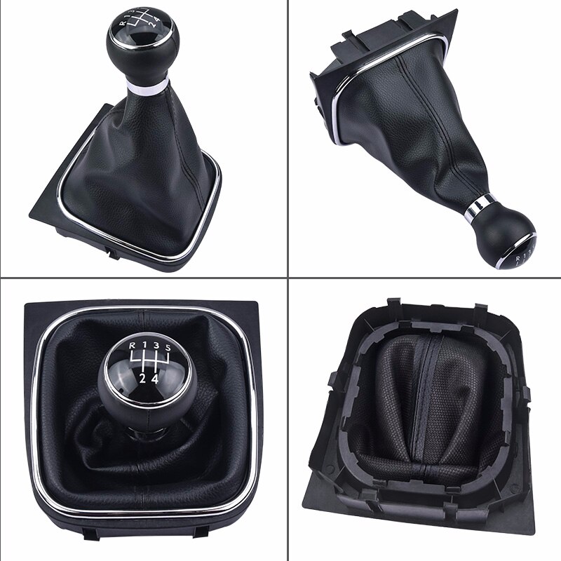 Speedwow pu läder bil växelspak växelspak damask dammskydd för vw golf 5 6 jetta  mk5 05-10 sagitar  mk6