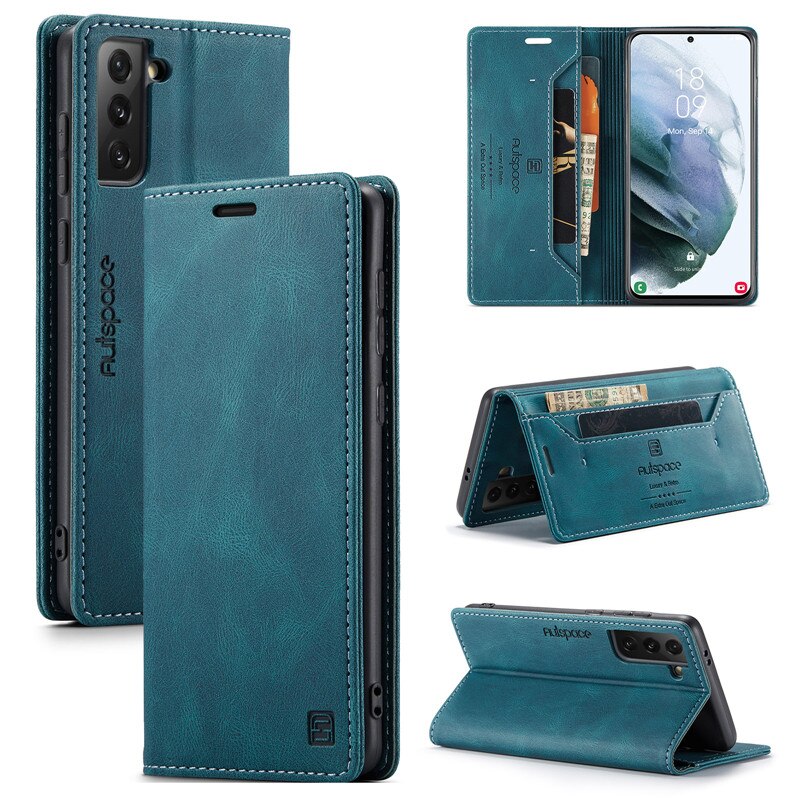 Samsung galaxy s21 5g caso carteira cartão magnético flip capa para galaxy s21 fe caso de telefone de couro luxo capa suporte