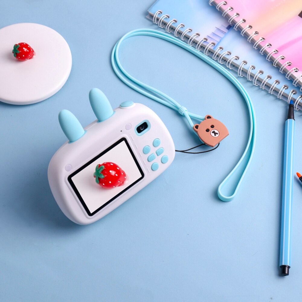 Portable Kids Digital Camera Intelligent Focus Mode Large Screen Children Camera Cartoon Mini Dual Lens Digital Camera For Kids