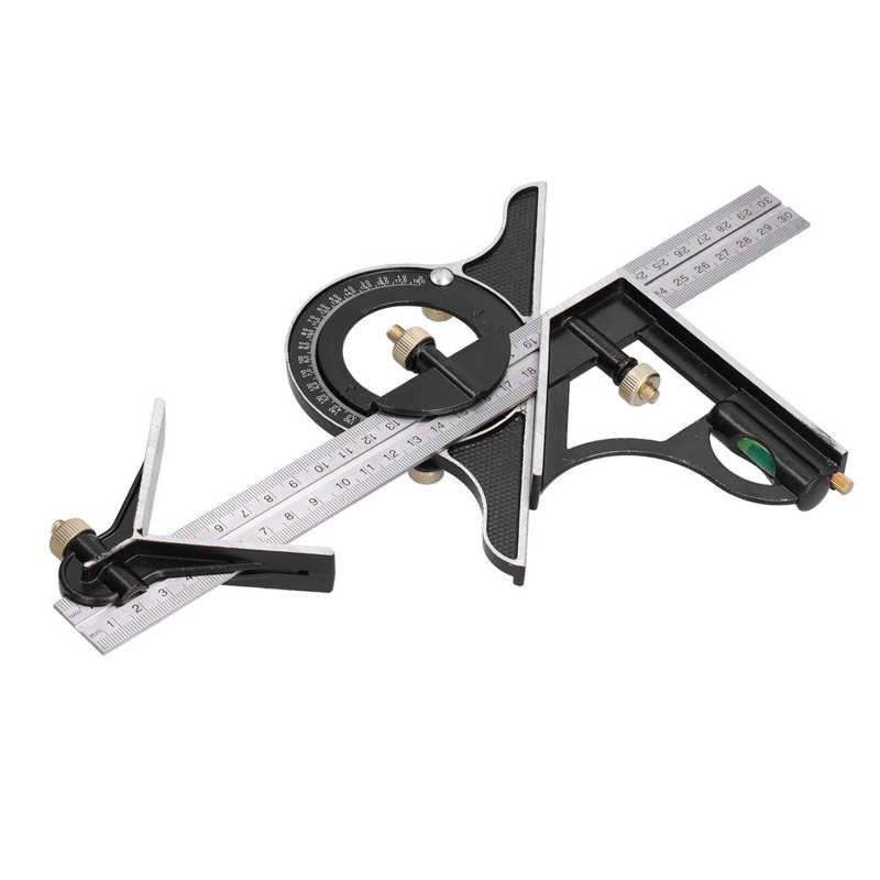 Combination Square Ruler Combo Square Ruler for Engineering Woodworking Adjustable Square Ruler