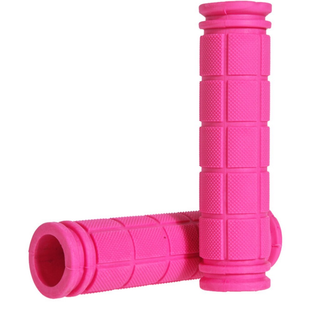 Zachte Rubber Fiets Grips Anti-Slip Fietsen Grips Mtb Road Mountainbike Handvatten Handvat Bar Grip Fiets Accessoires: Pink
